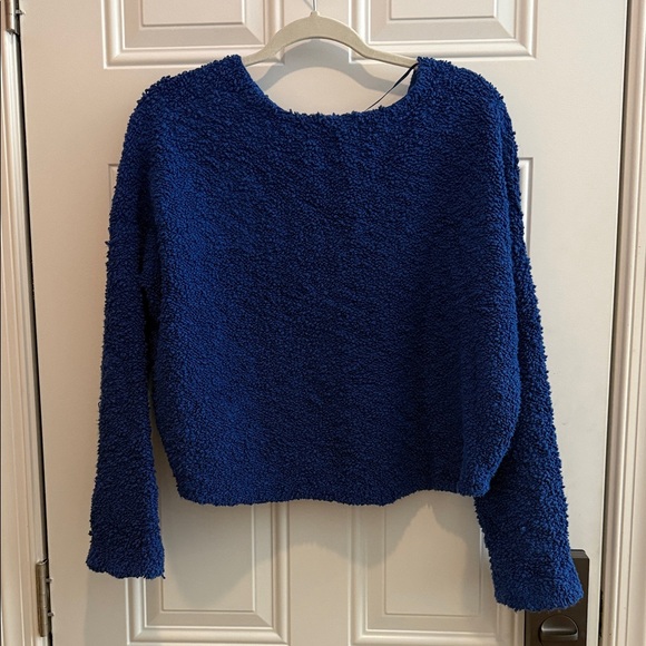 Free People Vibrant Blue Knit Sweater - Picture 3 of 4